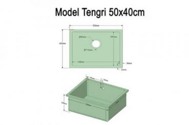 Granit Eviye Tengri - Gri 40x50cm